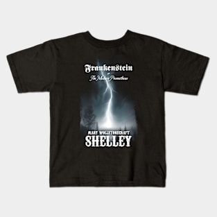 Frankenstein book cover tribute Kids T-Shirt